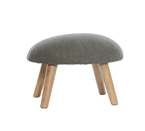 Footstool grey round