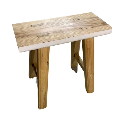 Footstool Light wood 4 leg