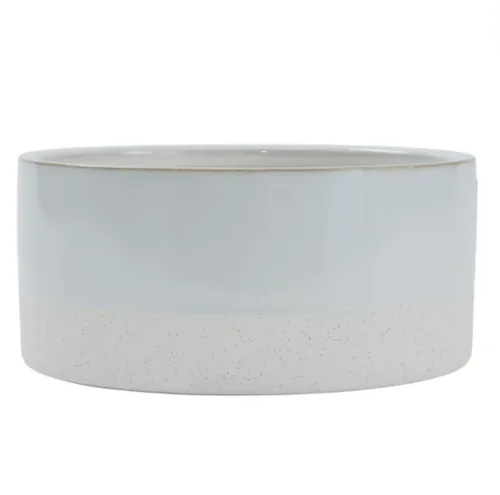 White Cream ceramic wide pot