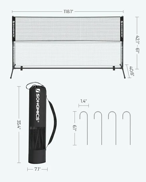 Sports - Net-tastic Portable Badminton/Tennis/Pickleball Net (Rental)