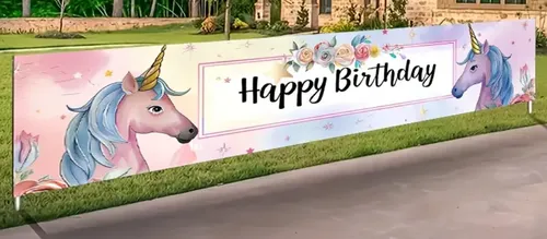 Party Supplies - Banner - Unicorn (Rental)