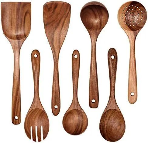  Wooden Cooking Utensil Set 