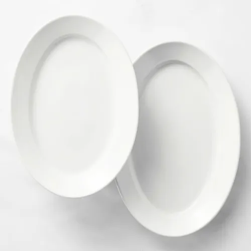  Porcelain Oval Serving Plates 