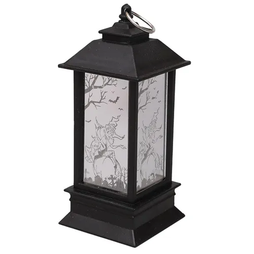 Large Black Foam Lighted Lantern