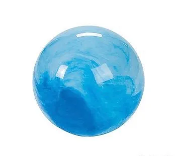 Marbleized Blue Bouncy Ball
