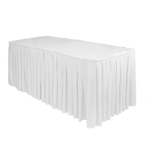 White Table Skirt