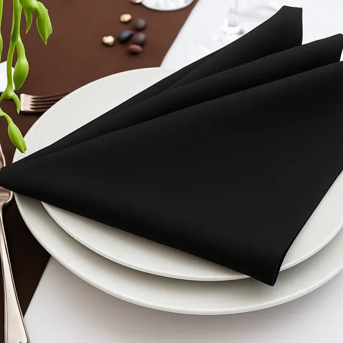 Black Cloth Napkins - Sets
