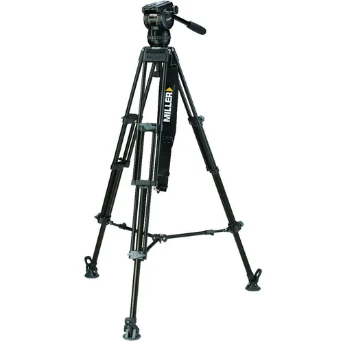 Miller CX6 Fluid Head with Toggle 75 2-Stage Alloy Tripod System (Ground-Level Spreader)