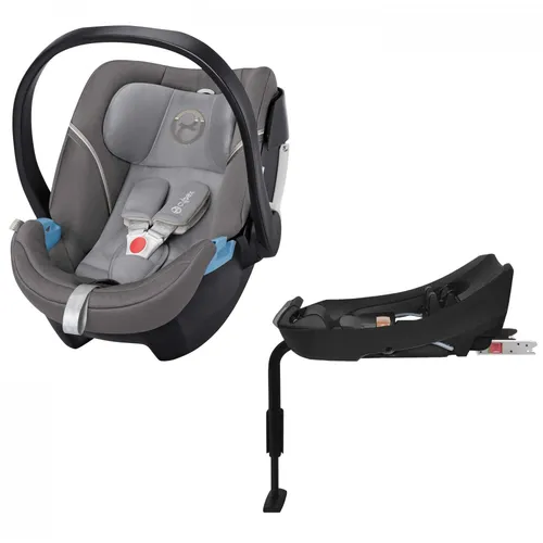 Cybex Aton 5, baby carseat with isofix base,grey