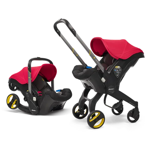 Doona Carseat and Stroller, 2in1 combo, red, from born to 13kg