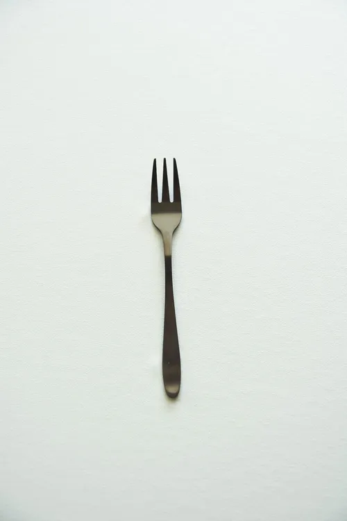 Zwart bestek - taart vorkje