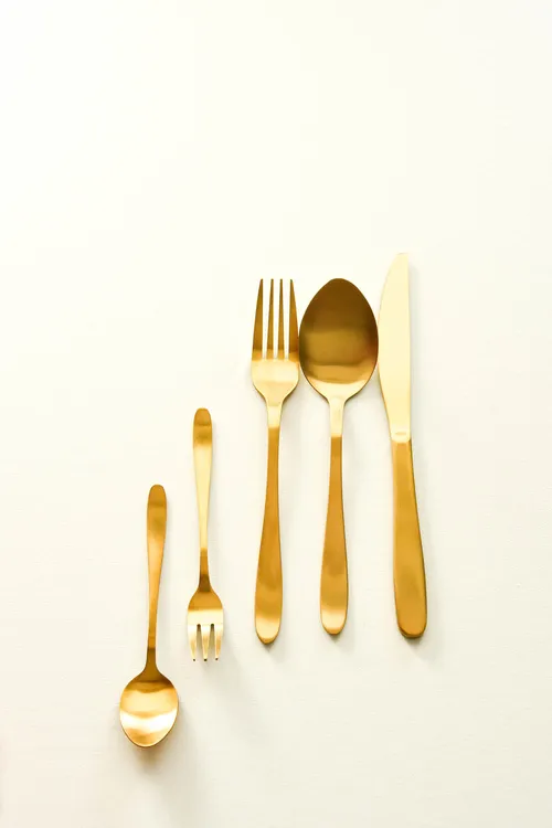 Goud bestek - set incl. dessert bestek