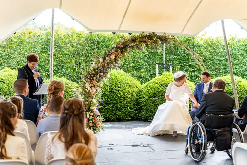 Backdrop - halve maan - goud