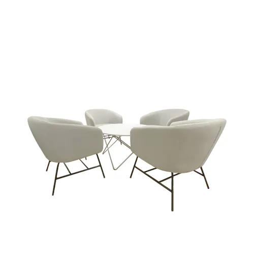LES Lounge Coffee Set - Gray Armchair