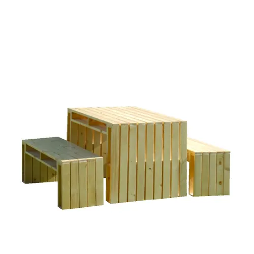 LES Real Wood Picnic Set- Pallet Style