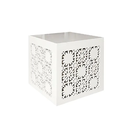LES Cube Side Table - Arabic Design -  50 x 50 cm