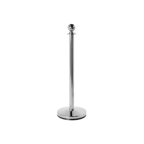 LES Barrier Rope Stand - Silver (Globe)