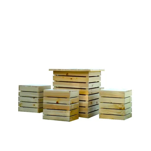 LES Real Wood Family Picnic Seating