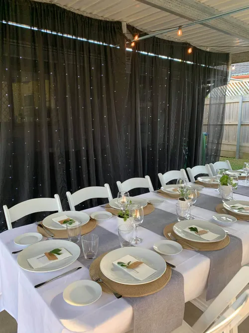 Sheer black Backdrop