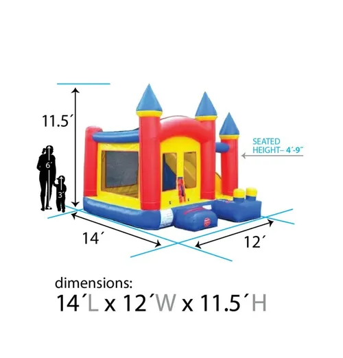Crossover Rainbow Bounce House