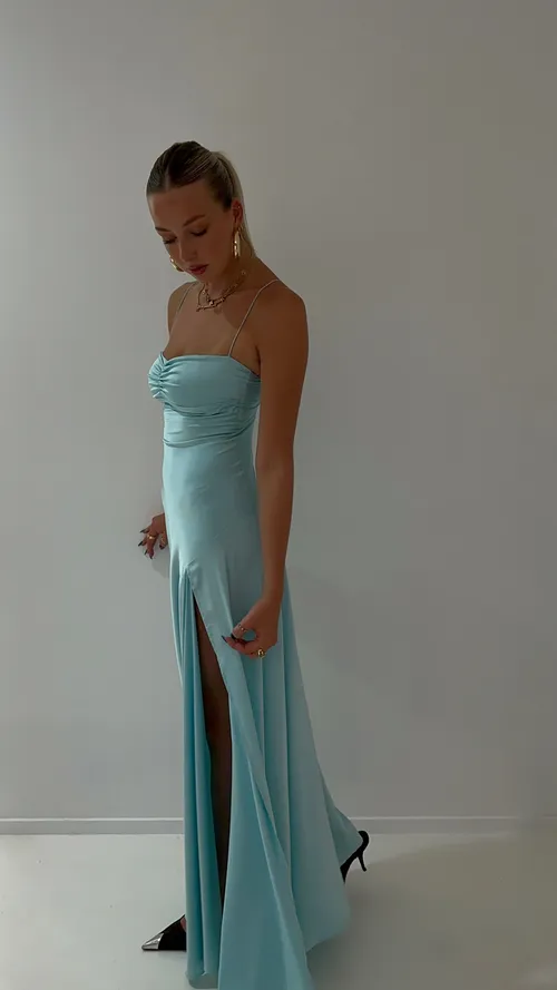 Gaia gown: aqua