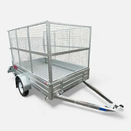 8x5 Caged Box Trailer with Ramp