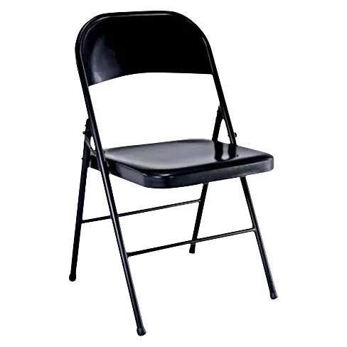 Black Metal Folding Chair