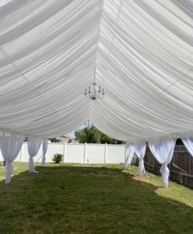 Draped Party Tent Canopy Rental 