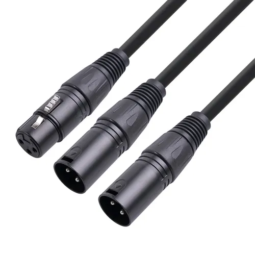 Câble 1 XLR Femelle / 2 XLR Femelle 0,5m
