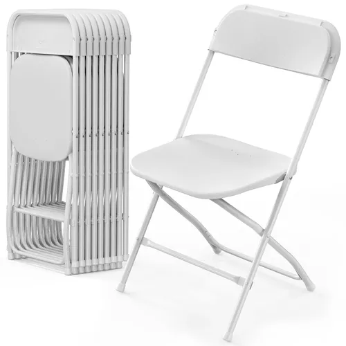 Chairs - White Folding 