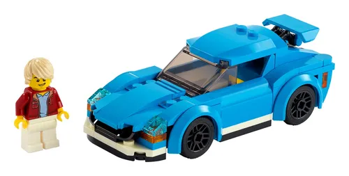 Sports car and minifigure