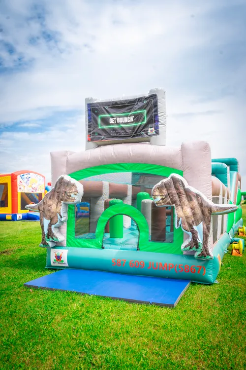 45 foot Dino Adventure Obstacle Course