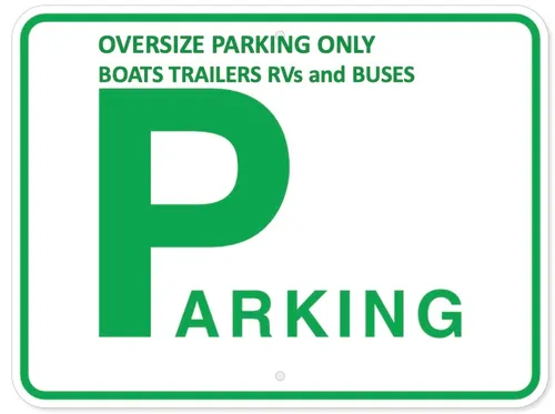 Parking - Oversize Vehicle / Trailers / RVs length 21 - 40 Feet