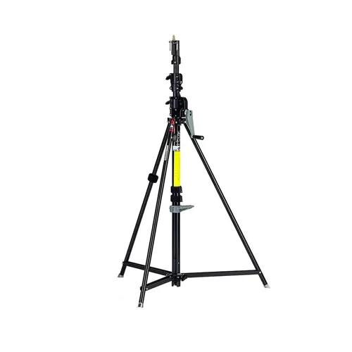 MANFROTTO DOUBLE WIND UP STAND WITH WHEELS (BLACK)