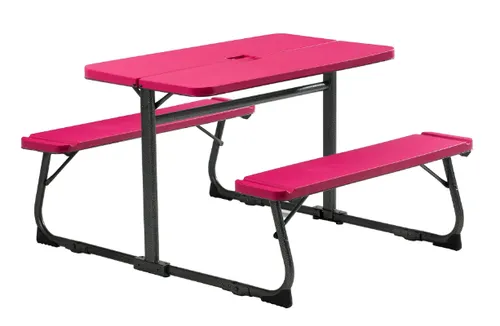 Kid's Picnic Table - Pink