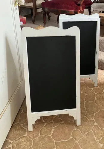 White Chalk Board Sign