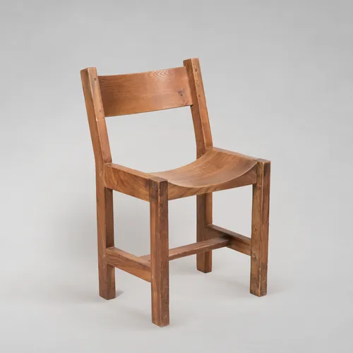 Chaise en boise de Alain Gaubert, années 1960