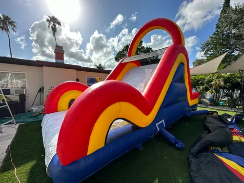 25 FOOT Classic Slide with Obstacle Entrance