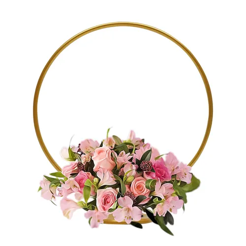 Round Gold Centerpieces