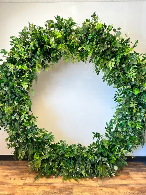 Circle Eucalyptus Floral Wedding Arch | Jackson TN