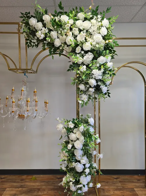 Green and White Floral Arch Rental | Jackson TN