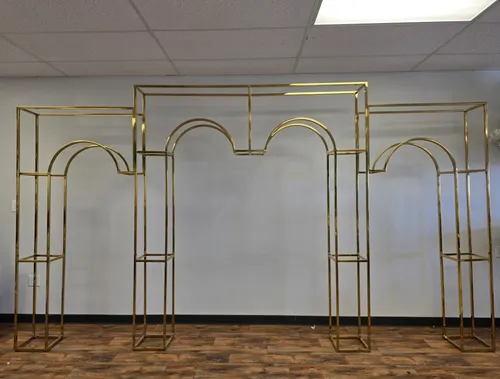 Yvonne Grand Gold Arch Backdrop 14 ft