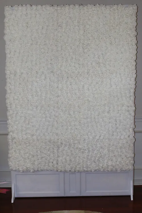 White Rose Floral Backdrop Rental | Jackson TN Weddings & Events 