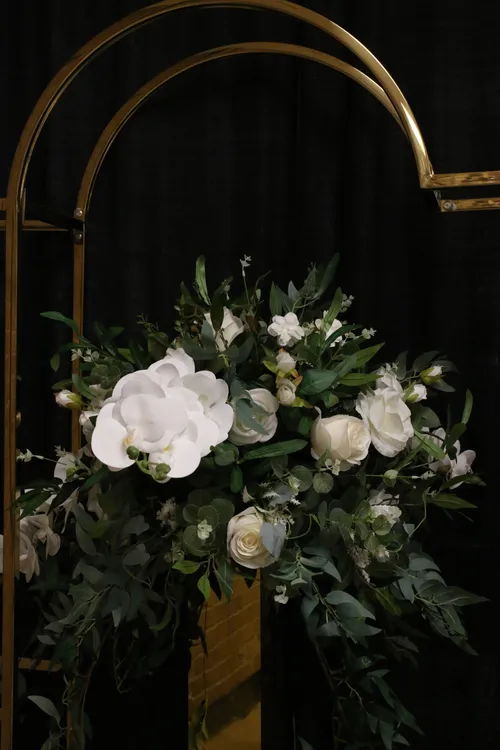 White and Green Flower Ball 55cm