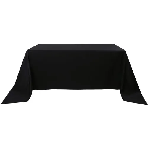 90x132″ Black Polyester Tablecloth Rental | Jackson TN Events