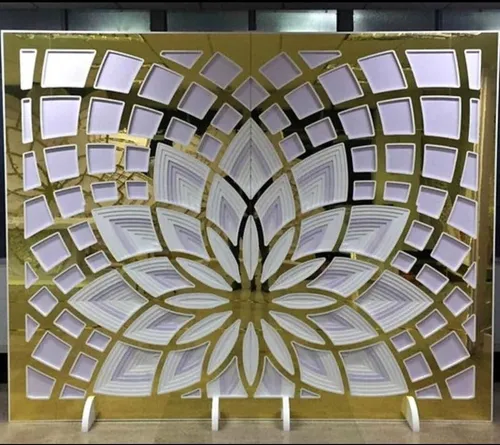 Gold and White Luxury Backdrop