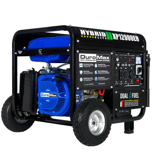 Duramax 12,000 Watt Dual Fuel Portable Generator