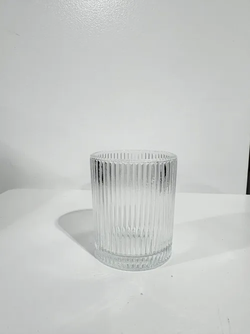 Thin Ribbed Tea Candle Holders
