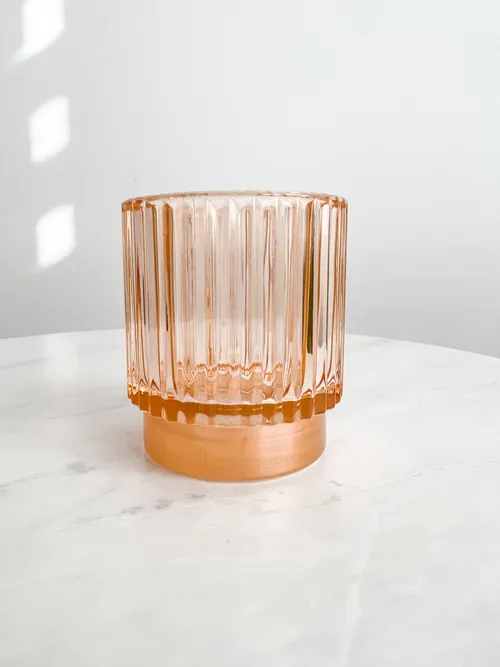Orange Tea Candle Holder