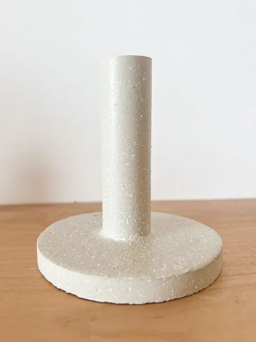 Stone Taper Candle Holder